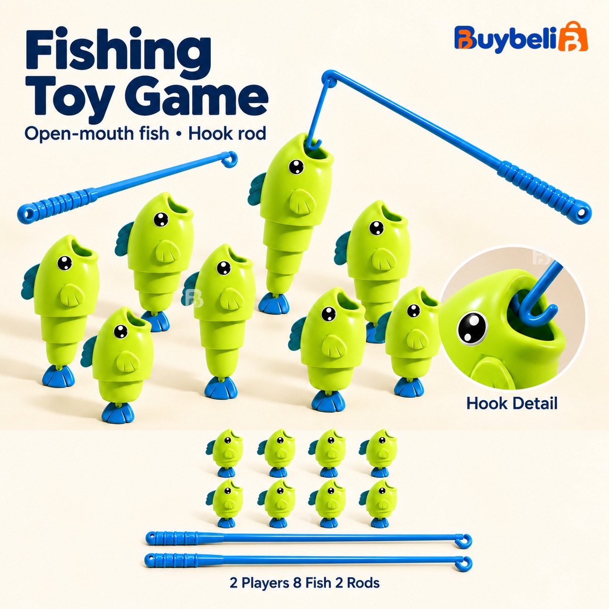 2 Players 8 Fish 2 Rods